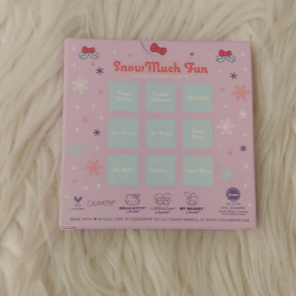 💖FIRM! NWT COLOURPOP X HELLO KITTY AND FRIENDS SNOW MUCH FUN EYESHADOW PALETTE